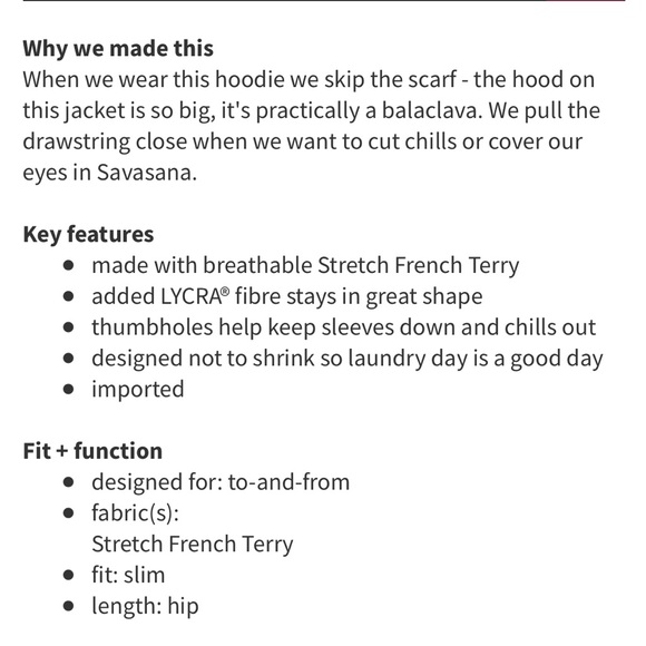 Lululemon stress less pullover hoodie scarf hood Heather grey size 4 - Picture 3 of 8